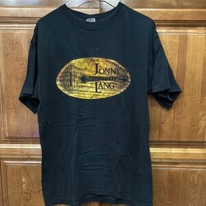 Anvil Black Cotton T-Shirt Jonny Lang Tour 2006